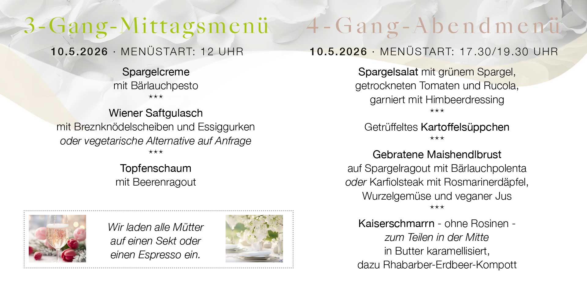 3-Gang Mittagsmenü und 4-Gang Abendmenü im ELI Schwabing